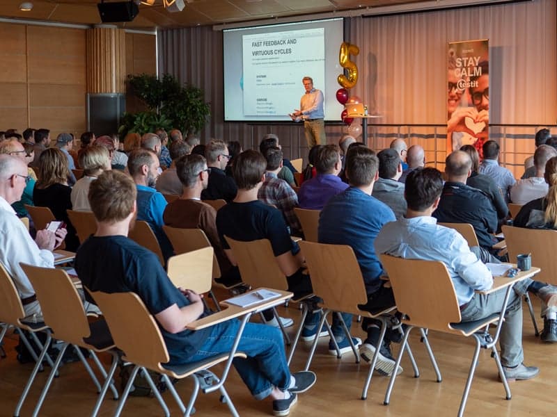 Deltagare på konferensen Testit 