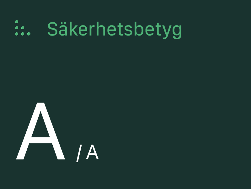 Säkerhetsbetyg: A