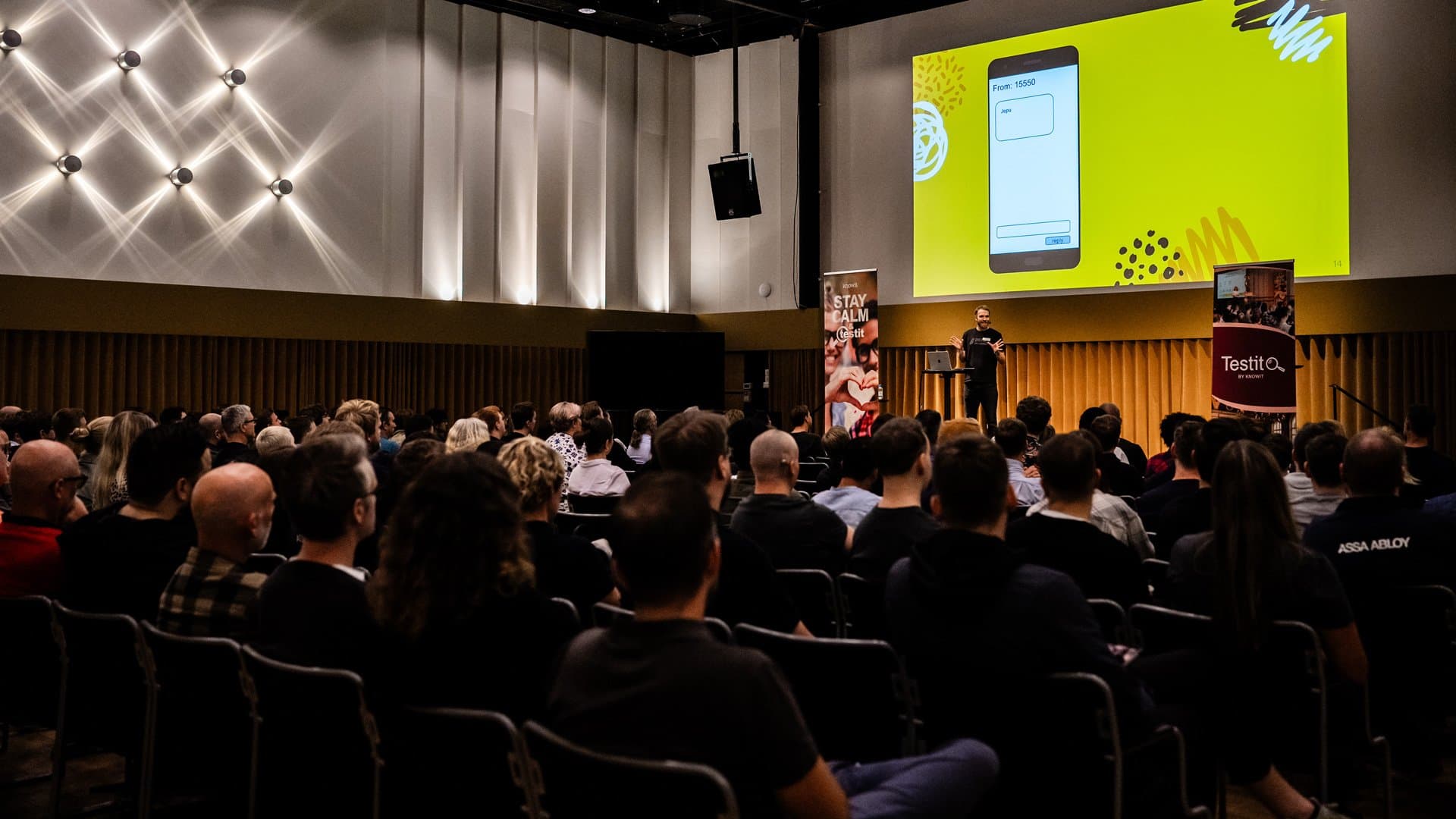 Föredrag på konferensen Testit