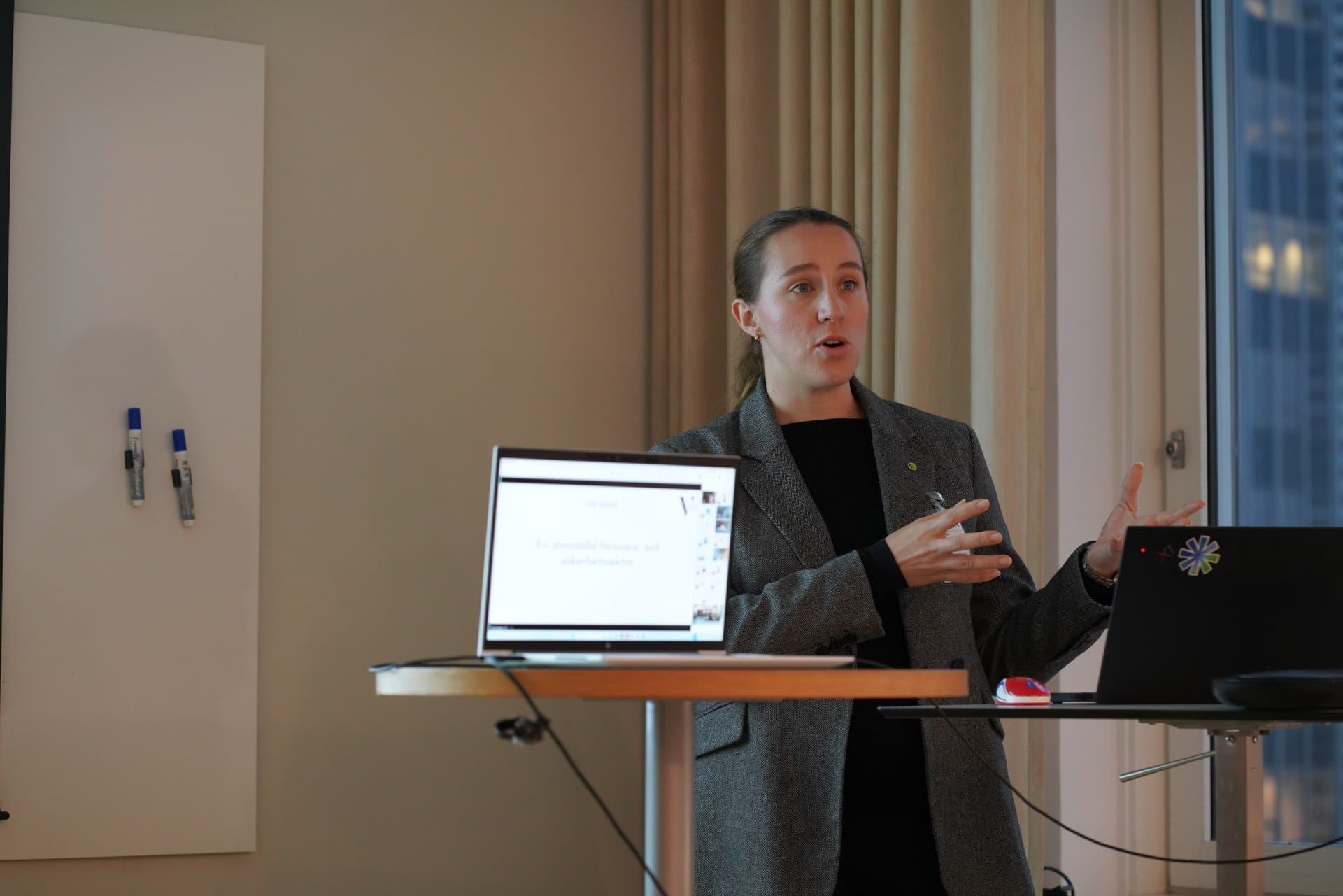 Vendela Edberg, ordförande för Femme Defence